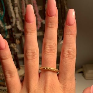 gold ring with diamonds